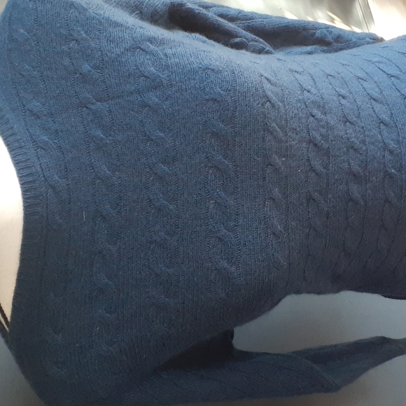 Lauren ralph Lauren blue cashmere and lambswool  blend sweater size medi… - Picture 5 of 11